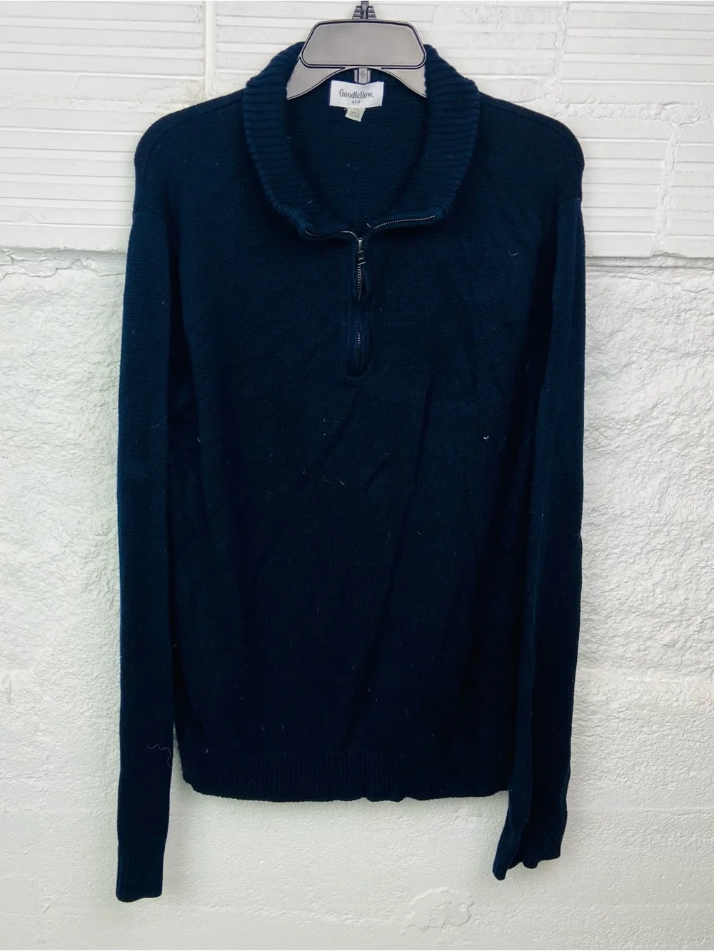 Goodfellow & Co Men's Navy Half-Zip Sweater size XL
